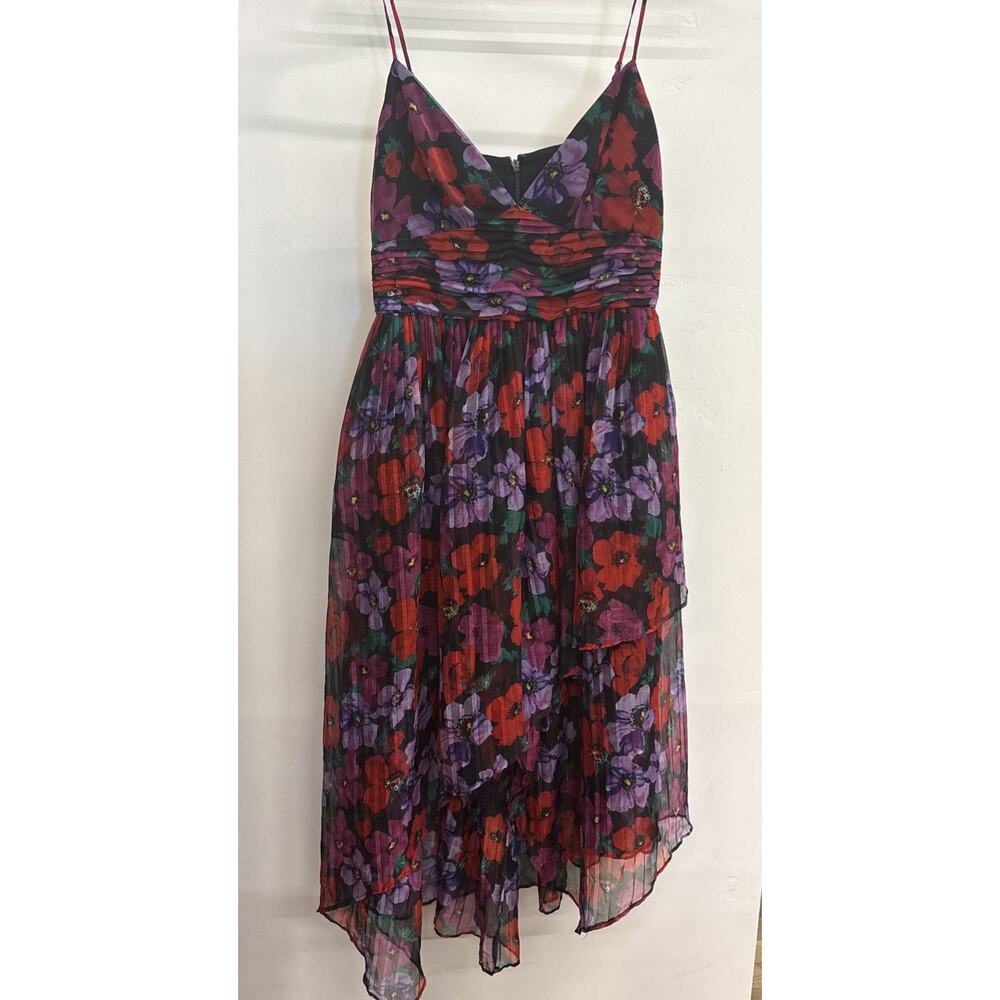 La Maison Talulah Floral High Low Dress Size Small Prom Black Tie Party Feminine